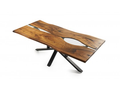 Ceviz ekli masa epoxy.